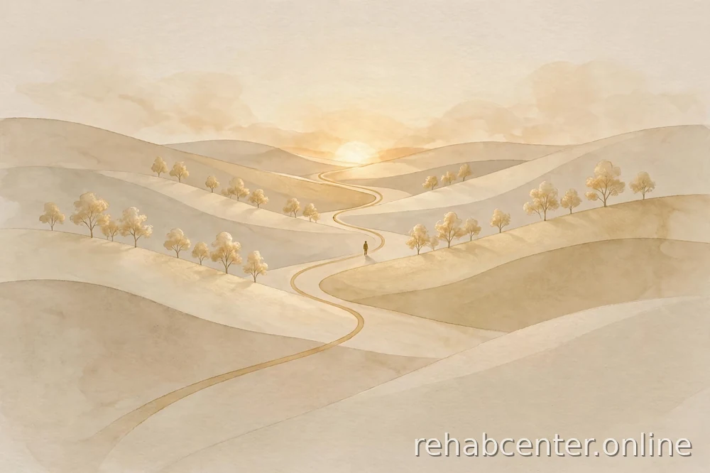 abstract illustration of a support journey