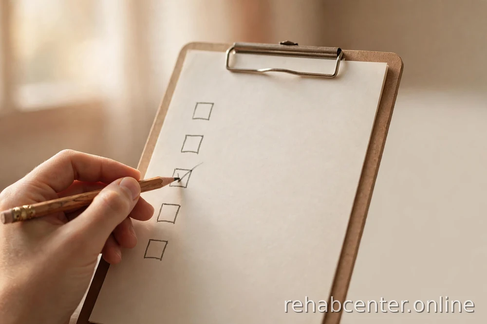 checklist with pencil illustration