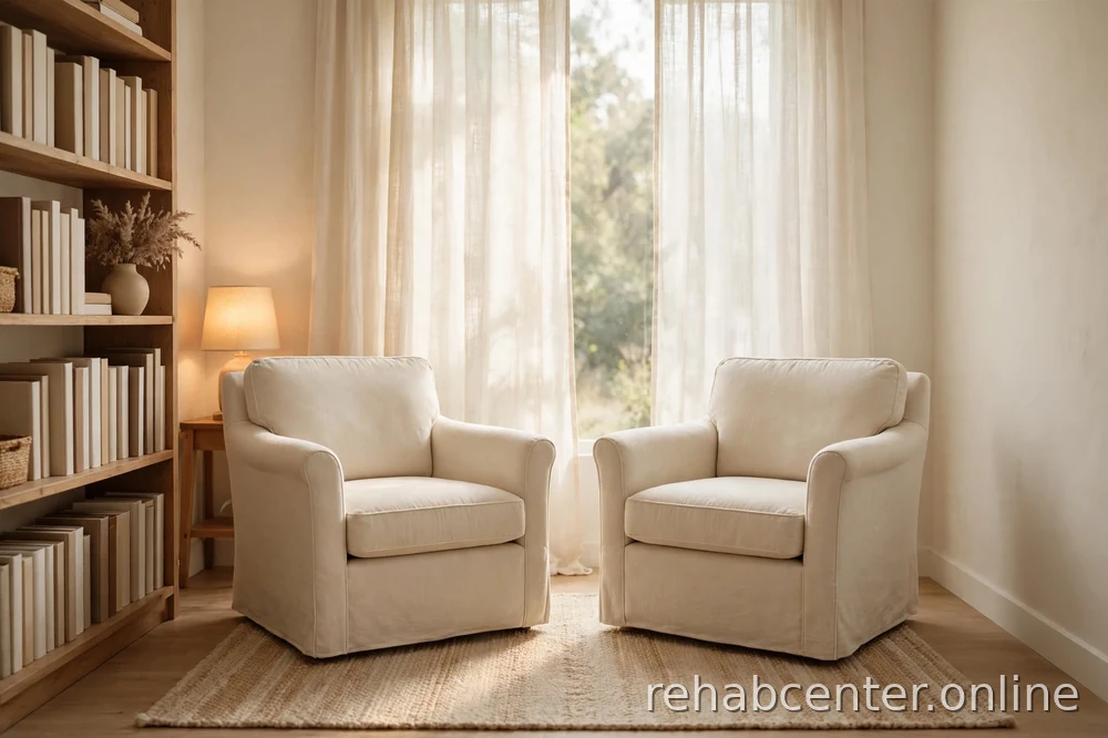 two chairs in a therapy room