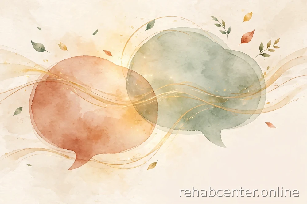 abstract illustration of conversation