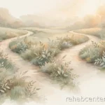 Detox vs. Rehab: Understanding the Difference two-path abstract illustration