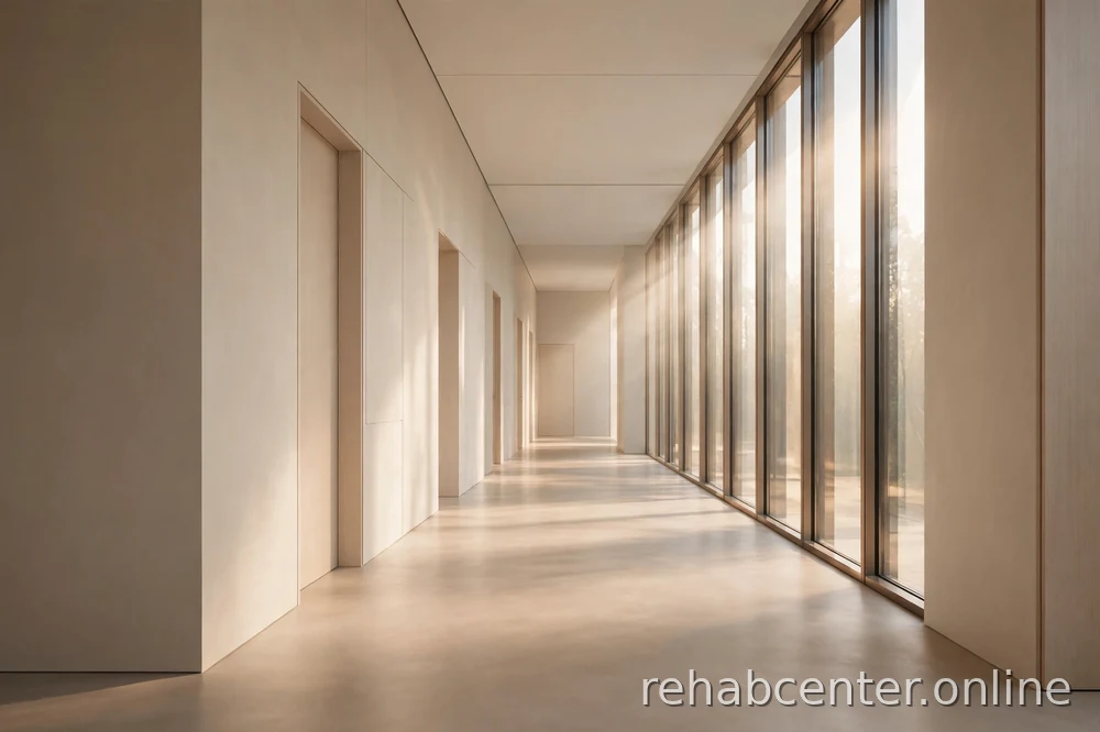 calm clinical hallway